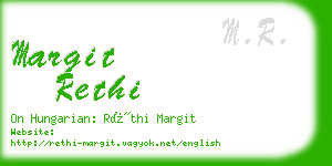 margit rethi business card